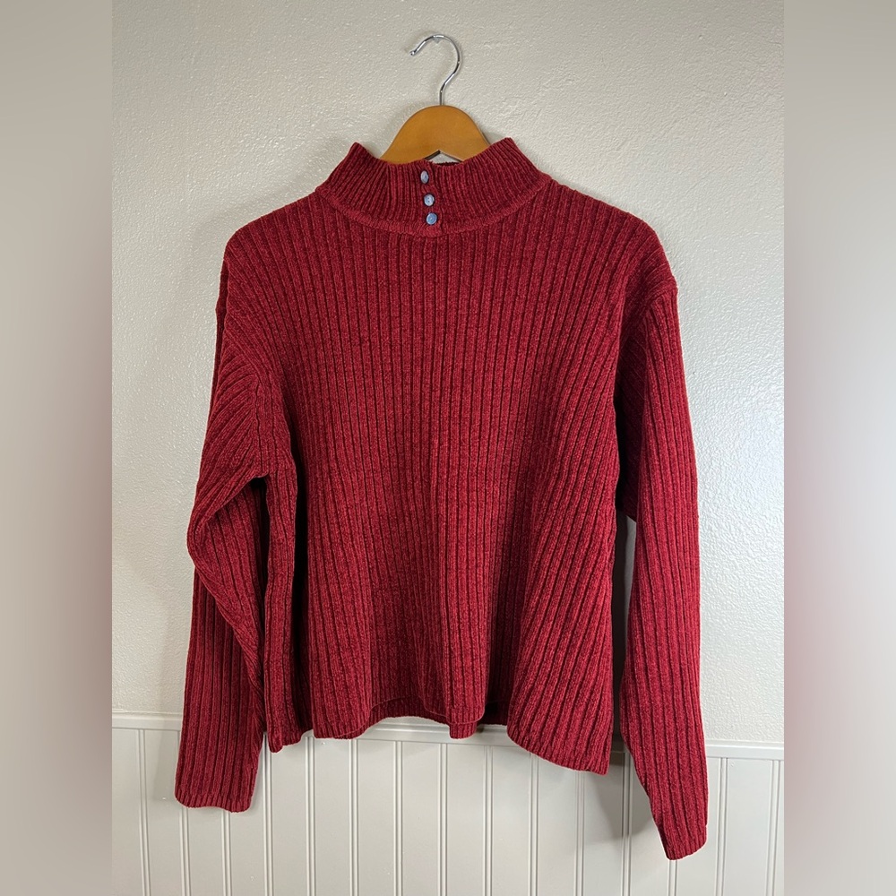 Spiegel Ribbed Mock Neck Turtleneck Sweater